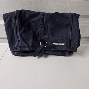 Abercrombie‎ Tote Bag Purse Handbag Quilted Blue Denim